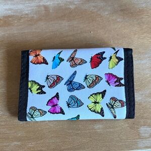 Colorful Tri-Fold Velcro Butterfly Wallet